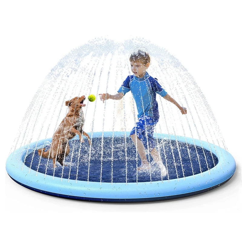 Reusable Dog Splash Pad – Interactive Outdoor Water Play Mat for Summer Cooling, Fun & Exercise