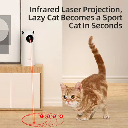 Interactive Automatic LED Laser Cat Toy – Smart Motion Sensor Pet Entertainment for Indoor Play & Exercise