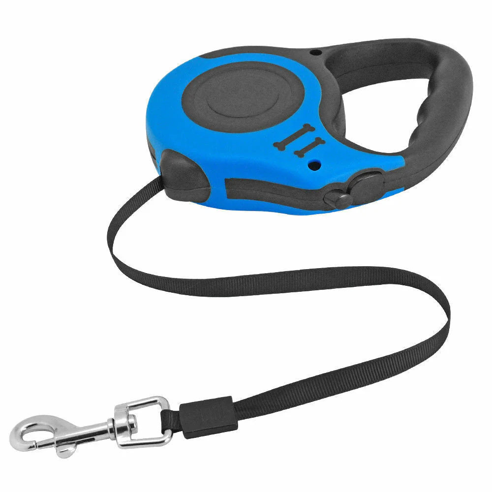 Automatic Retractable Dog Leash with Brake & Lock – Tangle-Free, Dual Size Options, Heavy-Duty Control for Small to Large Pets