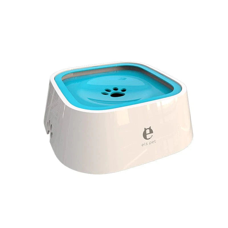 Spill-Proof Dog Water Bowl with Floating Disk – Non-Wetting, Non-Skid Base, Large Capacity for Home or Travel Use